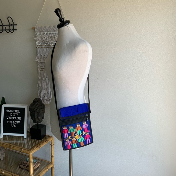 VTG Guatemalan, embroidered, crossbody bag - Picture 1 of 6